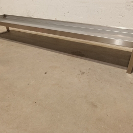 Stainless steel chef's rack - 181x35x24 cm